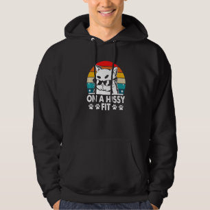 Auf einem Hissy Fit Cat Spaß Kitten Couples Katze  Hoodie