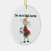 Auf einem hohen Pferd Keramikornament (Rechts)