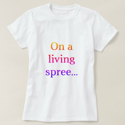 Auf einem lebendigen T - Shirt (Design vorne)