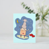 Auf einem Liebe gewartet Postkarte (Stehend Vorderseite)