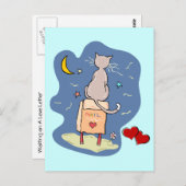 Auf einem Liebe gewartet Postkarte (Vorne/Hinten)