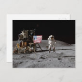 Auf einem Marché sur la Lune Postkarte (Vorne/Hinten)