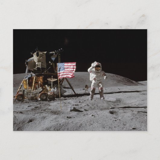 Auf einem Marché sur la Lune Postkarte (Vorderseite)