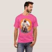 Auf einem Motorrad T-Shirt (Vorne ganz)