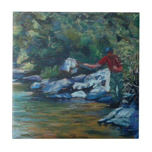 Auf einem Regenbogen knistern Fliese (Vorderseite)