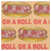 Auf einem Roll Maine Hummer Roll Seafood Sandwich Stoff (Nahaufnahme)