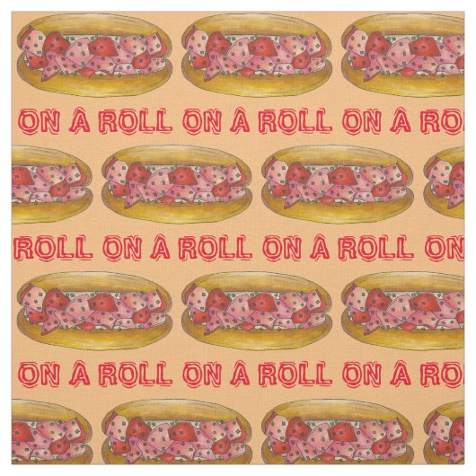 Auf einem Roll Maine Hummer Roll Seafood Sandwich Stoff (Muster)