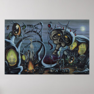 Auf einem ruhigen, monotlischen Abend Poster