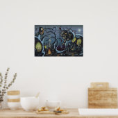 Auf einem ruhigen, monotlischen Abend Poster (Küche)