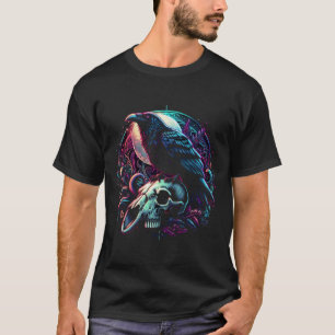 Auf einem Schädel, gotisch T-Shirt