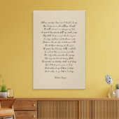 Auf einem schneebedeckten Abend, Robert Frost Leinwanddruck (Insitu (Wohnzimmer))