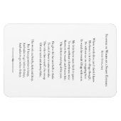 Auf einem schneebedeckten Abend, Robert Frost Magnet (Horizontal)