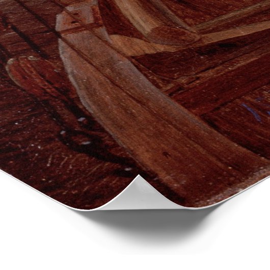 Auf einem Segelschiff Poster (Ecke)