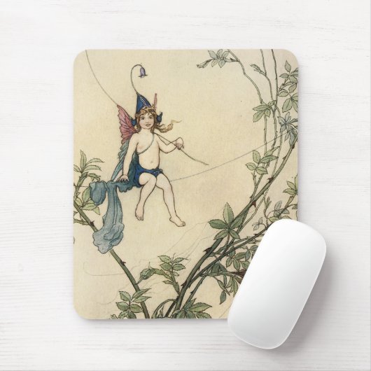 Auf einem Spinnengewirr sitzend Mousepad (Mit Mouse)