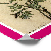 Auf einem Spinnengewirr sitzend Poster (Ecke)