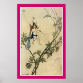 Auf einem Spinnengewirr sitzend Poster (Vorne)