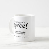 Auf einem Spree Funny Mug Kaffeetasse (Vorderseite Links)