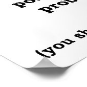 Auf einem Spree Funny Poster (Ecke)