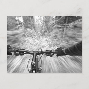 Auf einem Stärkenteil von Singletrack 2 Postkarte