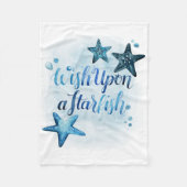 Auf einem Sternenfisch Fleecedecke (Vorderseite)