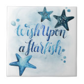 Auf einem Sternenfisch Fliese (Vorderseite)