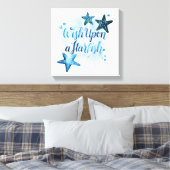 Auf einem Sternenfisch Leinwanddruck (Insitu (Schlafzimmer))