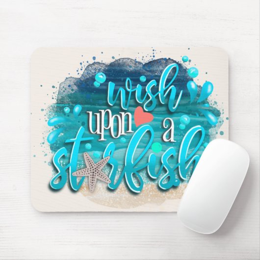 Auf einem Sternenfisch Mousepad (Mit Mouse)