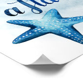 Auf einem Sternenfisch Poster (Ecke)