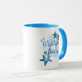 Auf einem Sternenfisch Tasse (VorderseiteRechts)