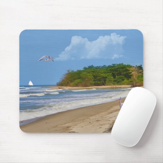Auf einem Strand irgendwo Mousepad (Mit Mouse)
