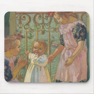 Auf einem venezianischen Balkon Mousepad