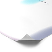 Auf einem weißen Hintergrund angeordnet Poster (Ecke)