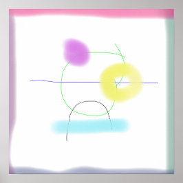 Auf einem weißen Hintergrund angeordnet Poster