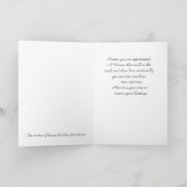 Auf einen besonderen Pastor Karte (Innenseite)