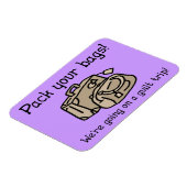 Auf einer Gildenreise Funny Magnet (Linke Seite)