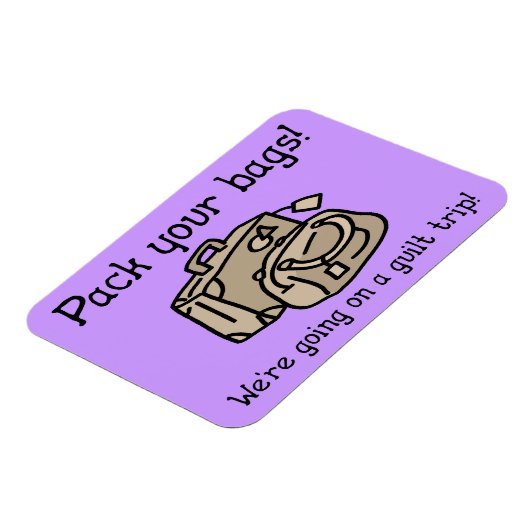 Auf einer Gildenreise Funny Magnet (Linke Seite)