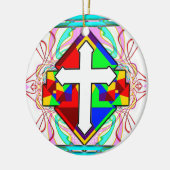 "Auf einer Gral-Quest" Keramik Ornament (Links)