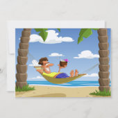 Auf einer Hängematte sitzen Einladung (Vorderseite)