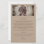 Auf einer Haushaltshochzeit rustikale Bergwelt Boh (Rückseite)