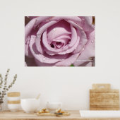Auf einer Lavendel-Rose Poster (Küche)