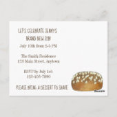 Auf einer Roll Celebration Feinschmecker Party Ein Postkarte (Rückseite)