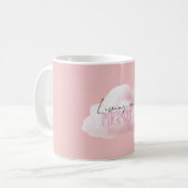 Auf einer rosa Wolke leben Kaffeetasse (Vorderseite Links)