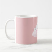 Auf einer rosa Wolke leben Kaffeetasse (Links)