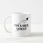 Auf einer Seite Quest lustige Mug Kaffeetasse (Links)