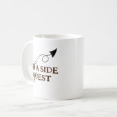 Auf einer Seite Quest lustige Mug Kaffeetasse (Vorderseite Links)