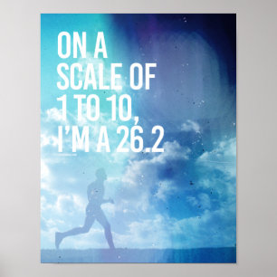 Auf einer Skala von 1 bis 10 bin ich ein 26-2 Poster