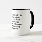 Auf einer Skala von 1 bis... Tasse (VorderseiteRechts)
