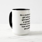 Auf einer Skala von 1 bis... Tasse (Vorderseite Links)