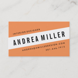 Auf einer Slant mutigen grafischen Visitenkarte