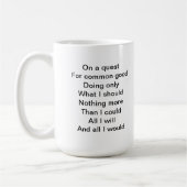 Auf einer Suche Kaffeetasse (Links)